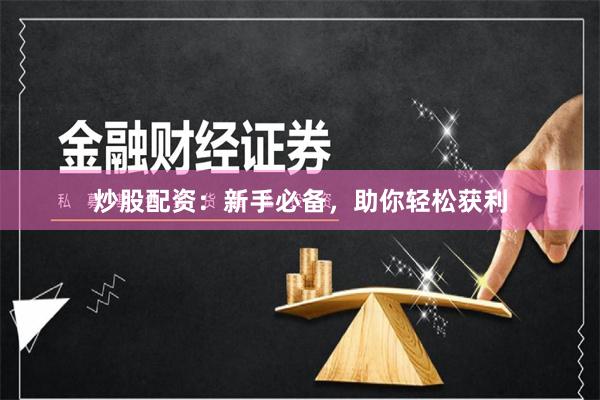 炒股配资：新手必备，助你轻松获利
